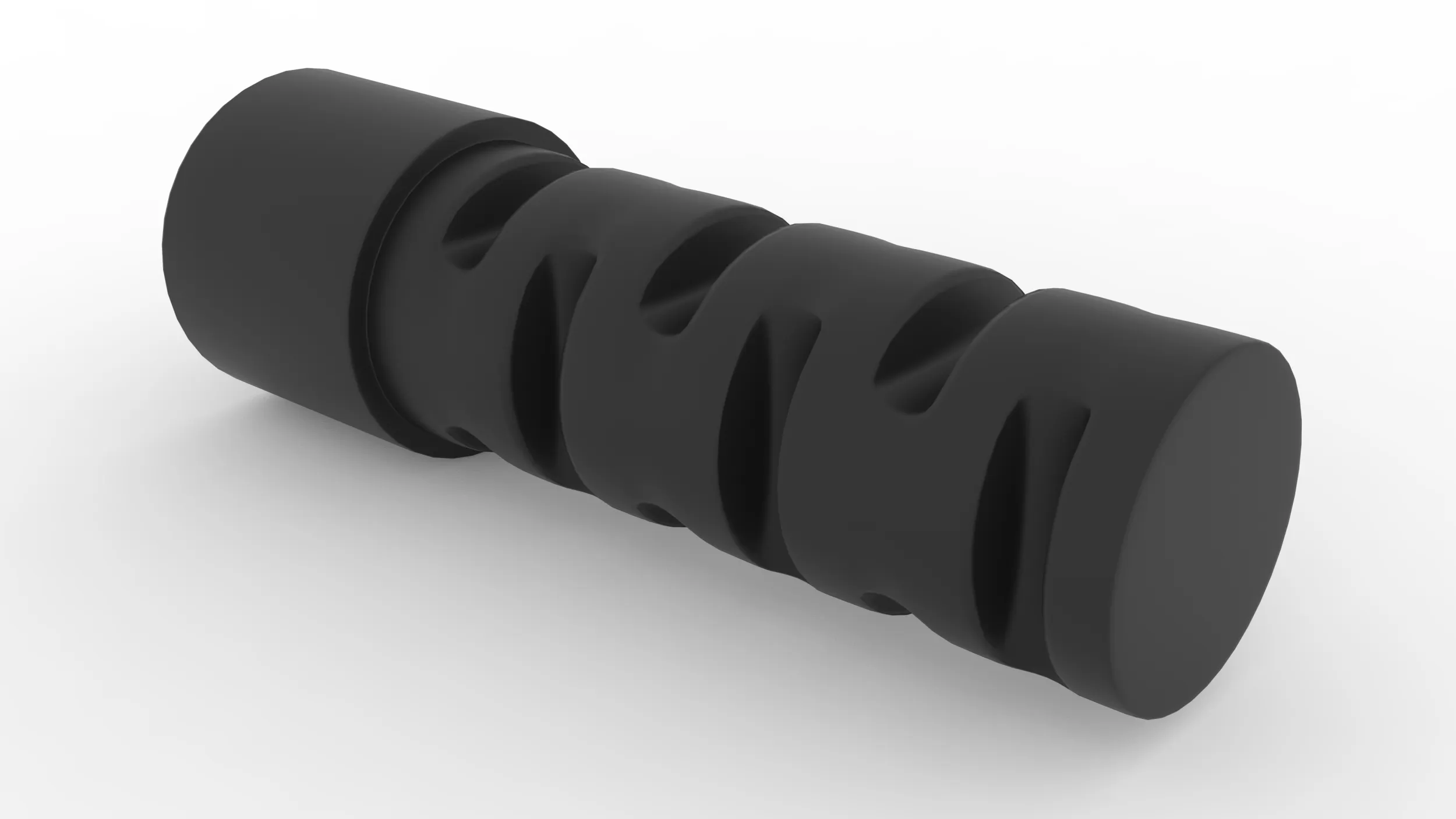 Muzzle brake 3D Model .c4d .max .obj .3ds .fbx .stl .blend 