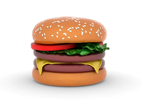 Burger 3D Model