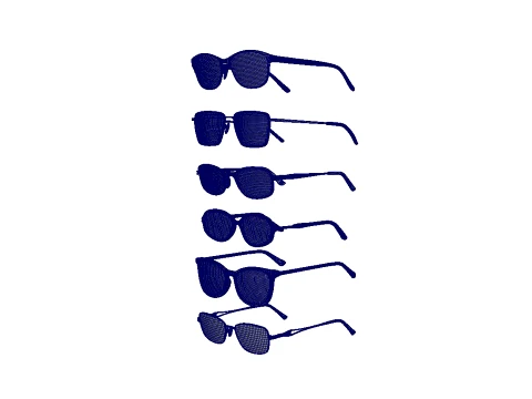 Spectacle collection 3D Model