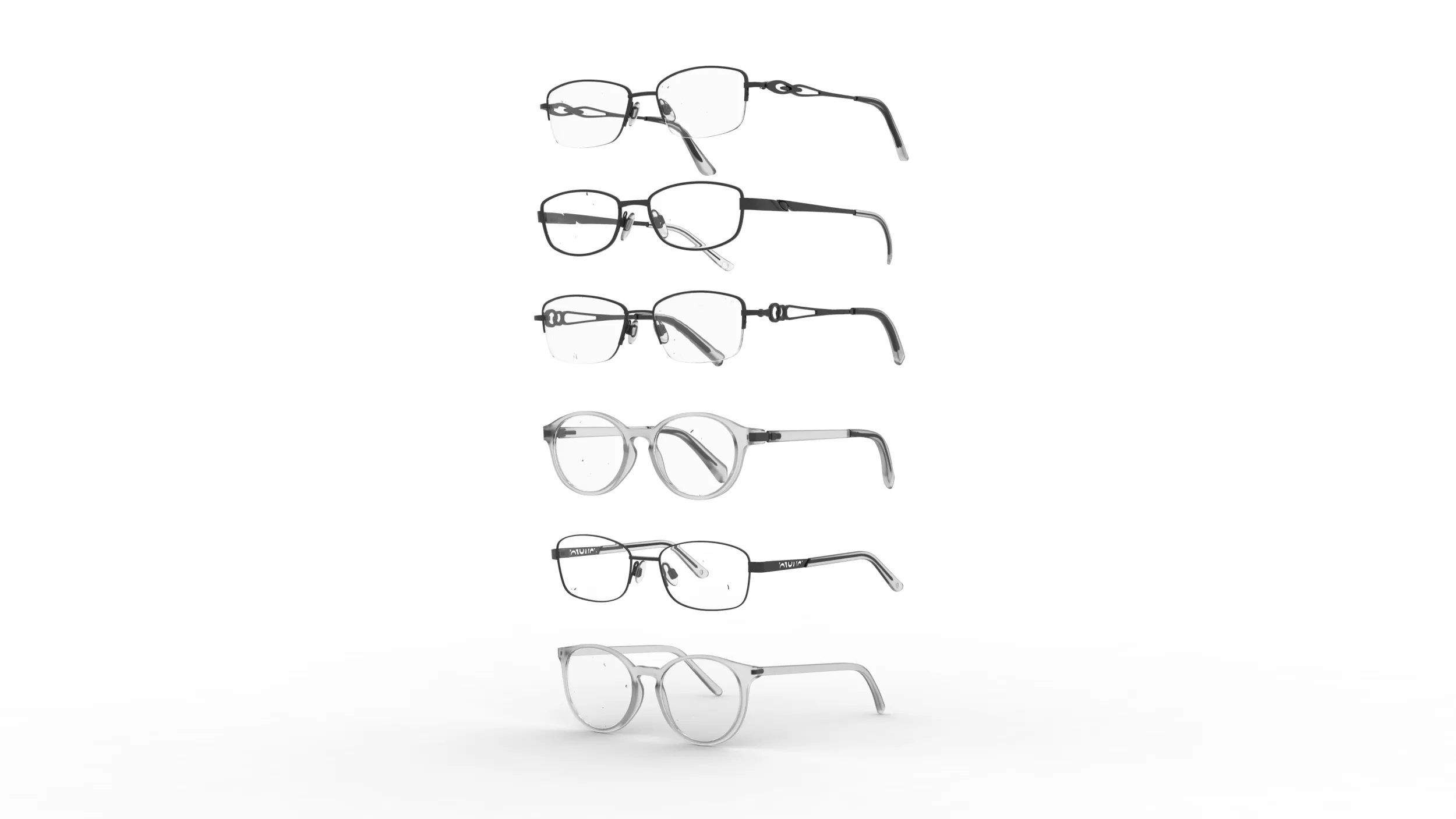 Spectacle collection 3D Model .c4d .max .obj .3ds .fbx .stl .blend 