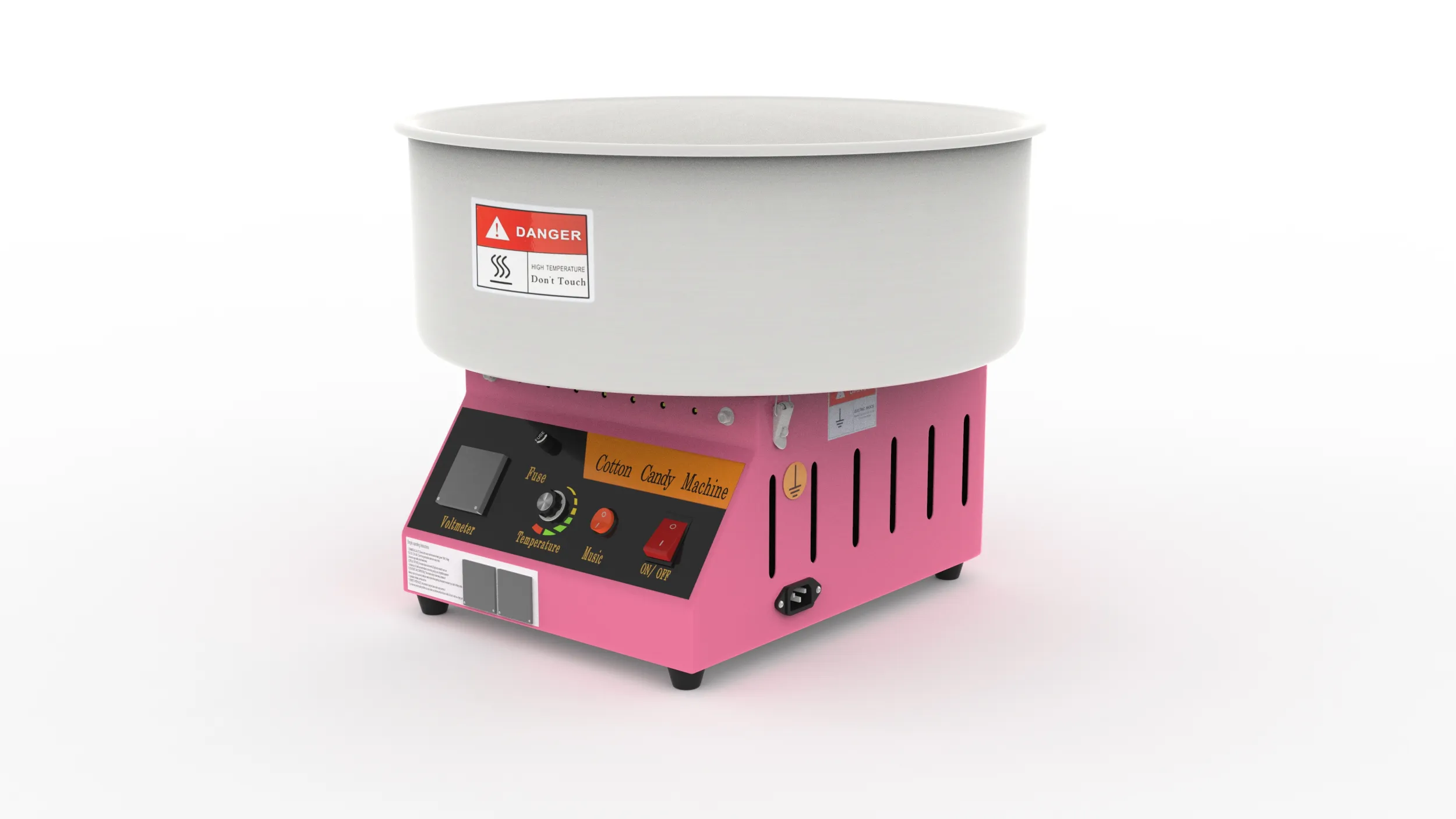 Cotton Candy Machine 3D Model .c4d .max .obj .3ds .fbx .stl .blend 