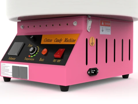 Cotton Candy Machine 3D Model