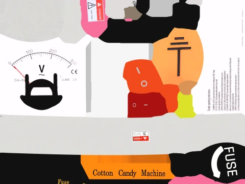 Cotton Candy Machine 3D Model