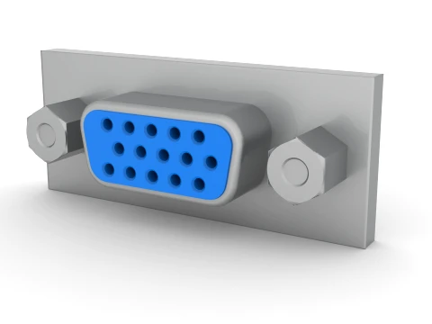VGA Port 3D Model