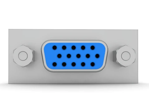VGA Port 3D Model
