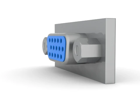 VGA Port 3D Model