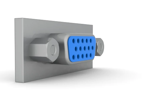 VGA Port 3D Model