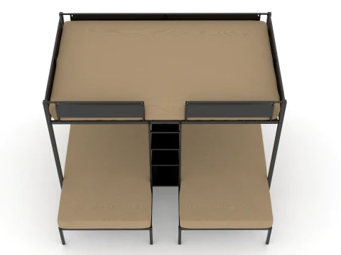 Bunk Bed 3D Model