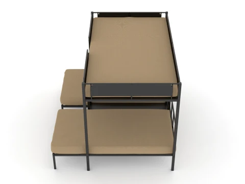 Bunk Bed 3D Model