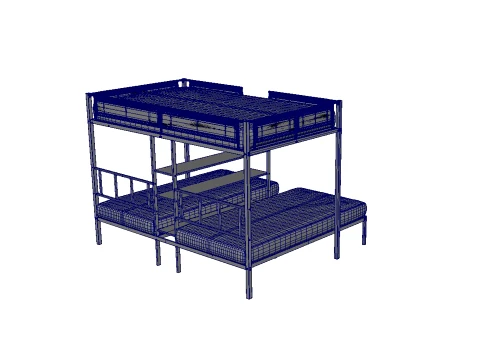 Bunk Bed 3D Model