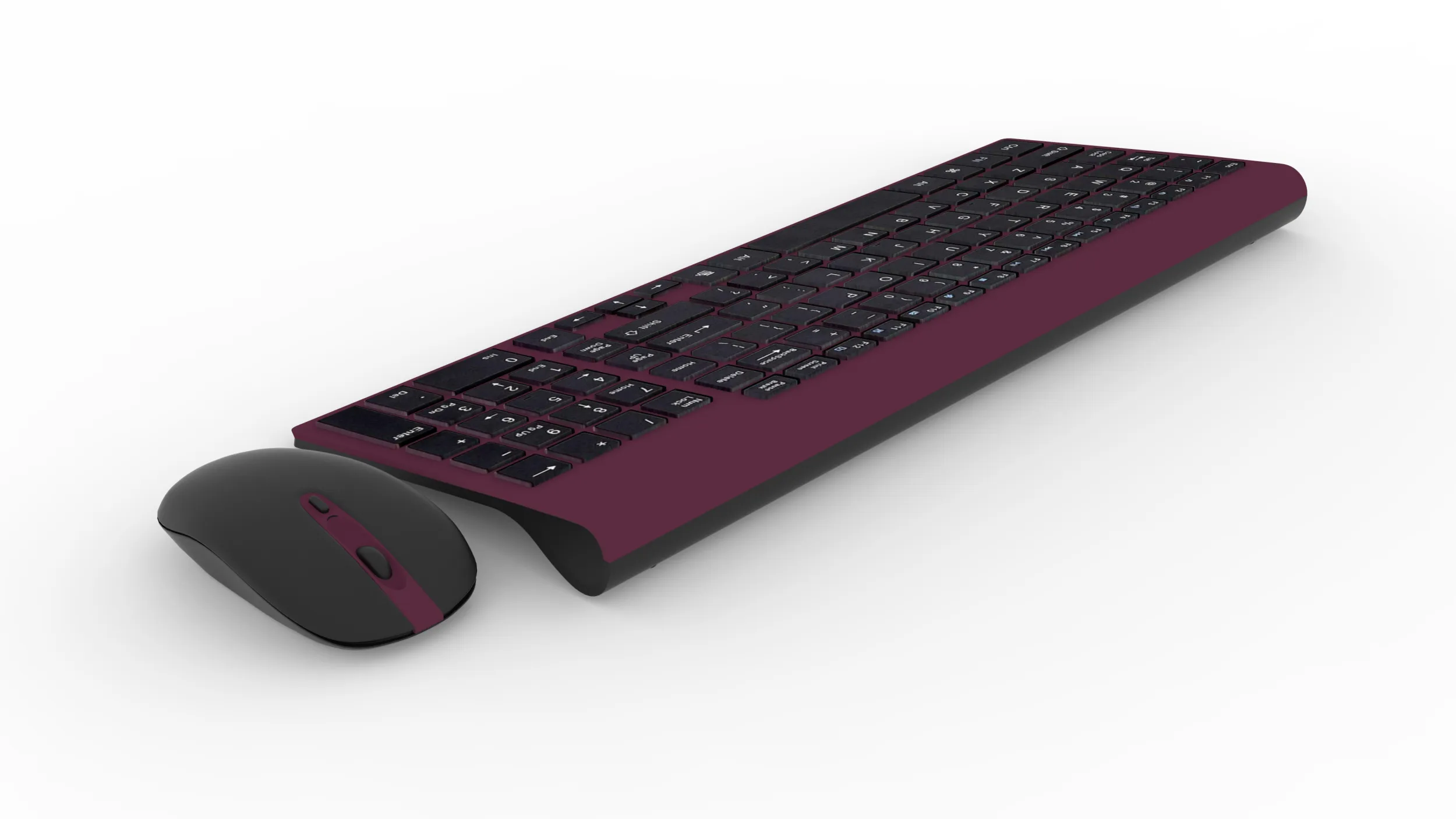 Keyboard and Mouse 3D Model .c4d .max .obj .3ds .fbx .stl .blend 