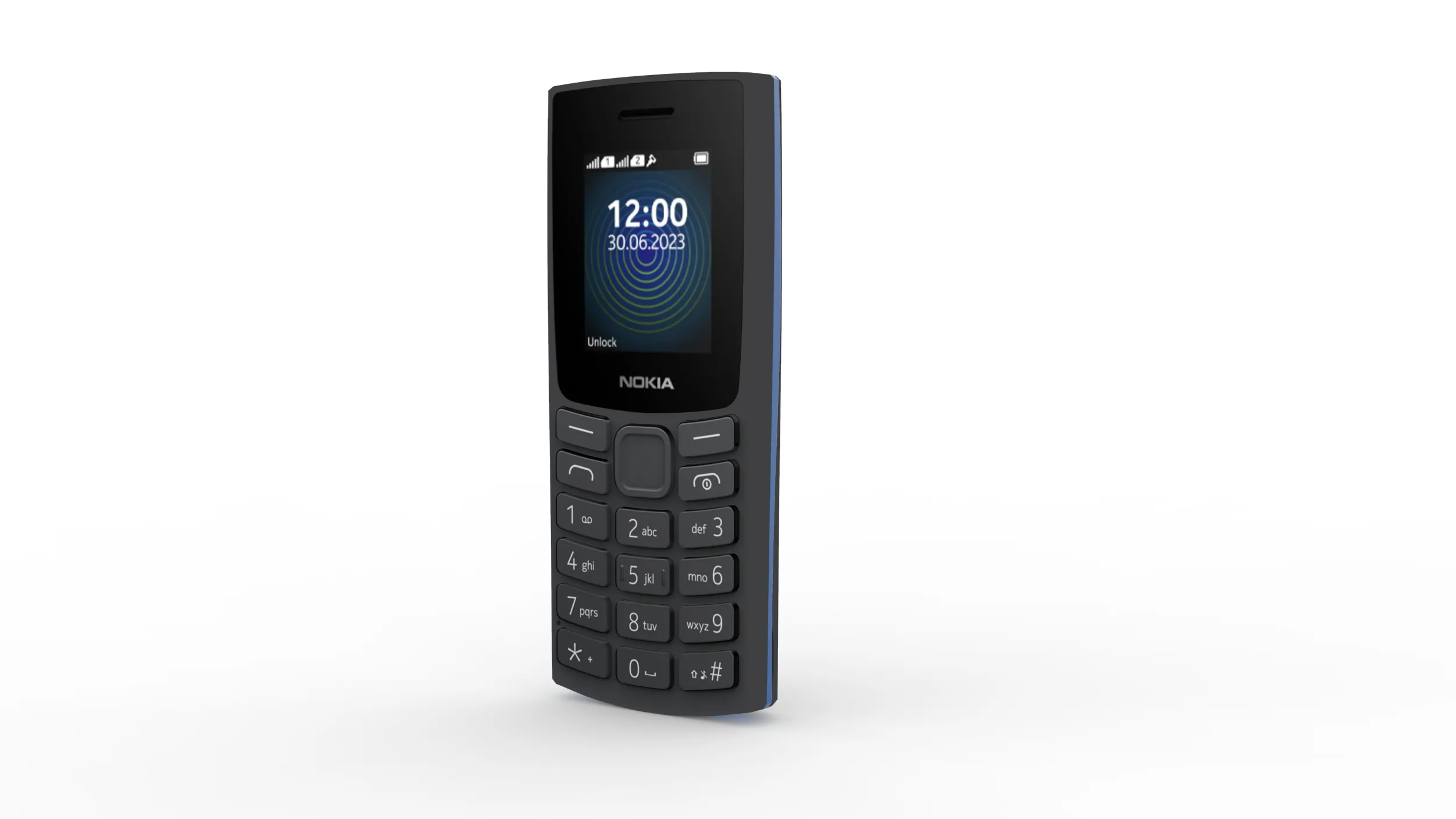 Keypad Mobile 3D Model .c4d .max .obj .3ds .fbx .stl .blend 