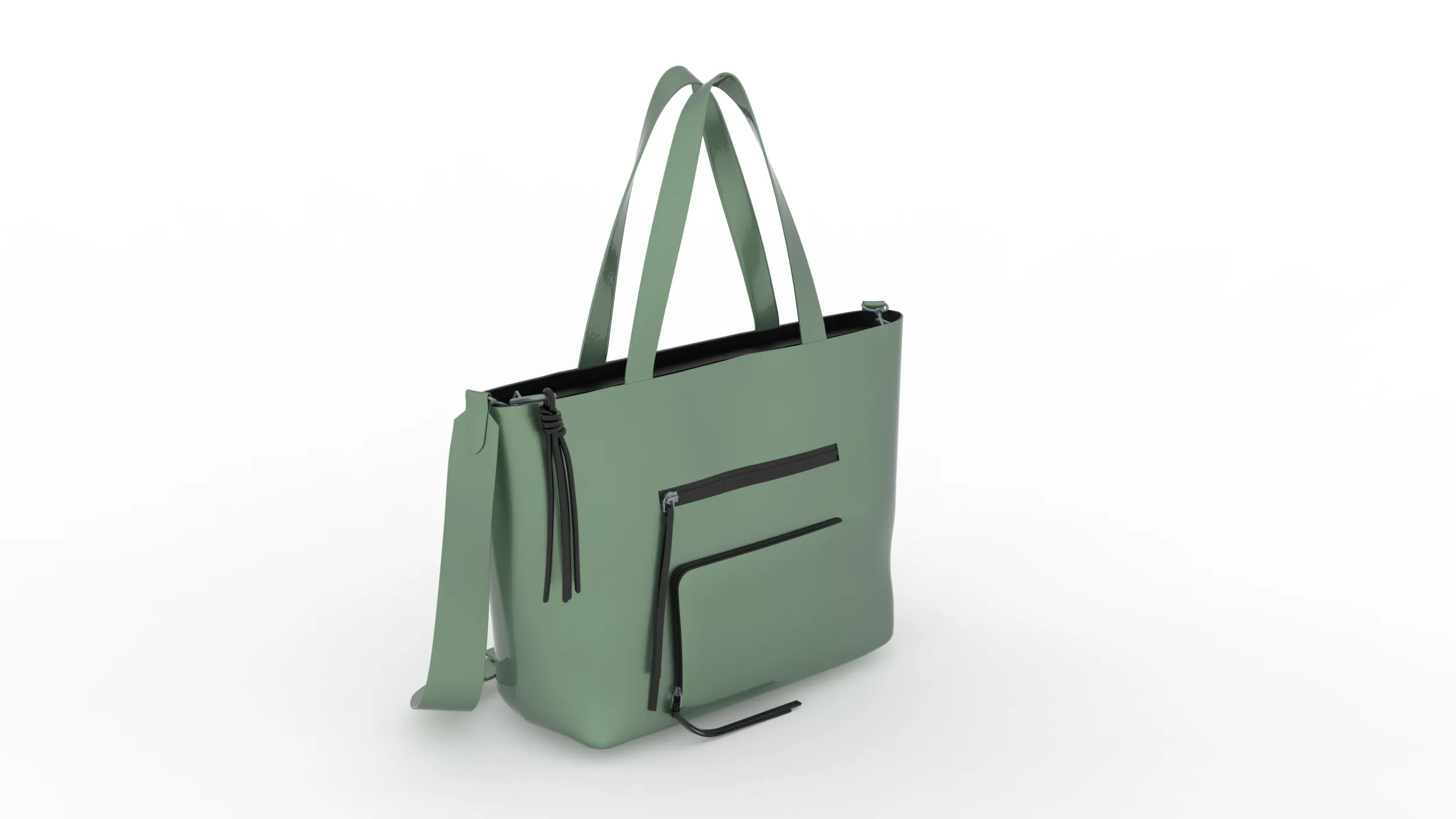 Shoulder Bag 3D Model .c4d .max .obj .3ds .fbx .stl .blend 