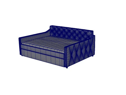 Sleeper Sofa Bed 3D Model
