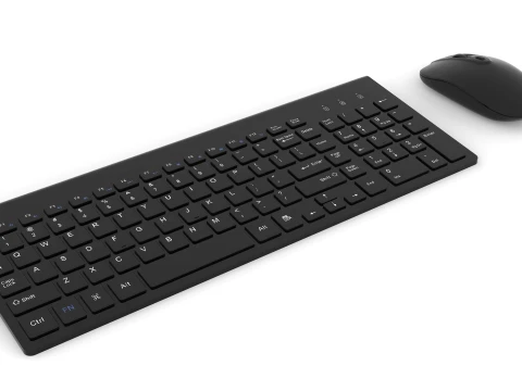 Keyboard and Mouse 3D Model