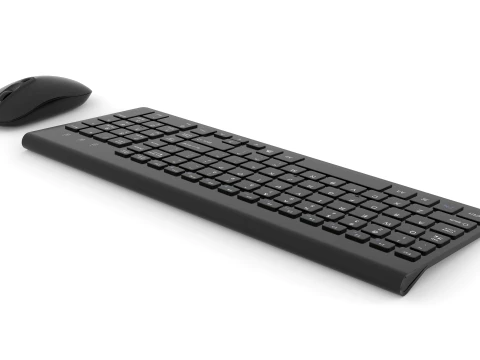 Keyboard and Mouse 3D Model