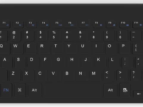 Keyboard and Mouse 3D Model