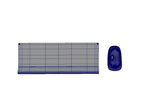 Keyboard and Mouse 3D Model