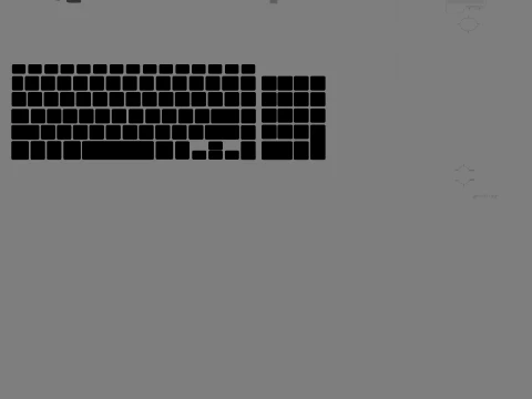 Keyboard and Mouse 3D Model