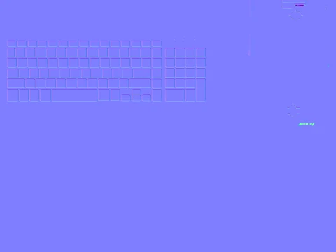 Keyboard and Mouse 3D Model