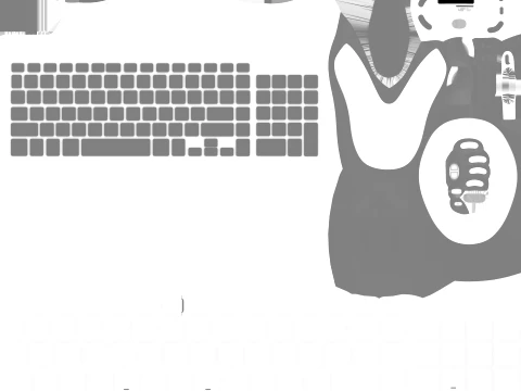 Keyboard and Mouse 3D Model