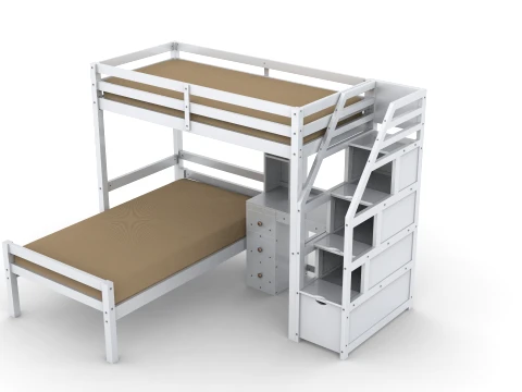 Bunk Bed 3D Model