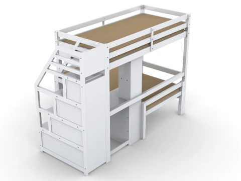 Bunk Bed 3D Model