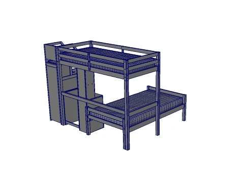 Bunk Bed 3D Model