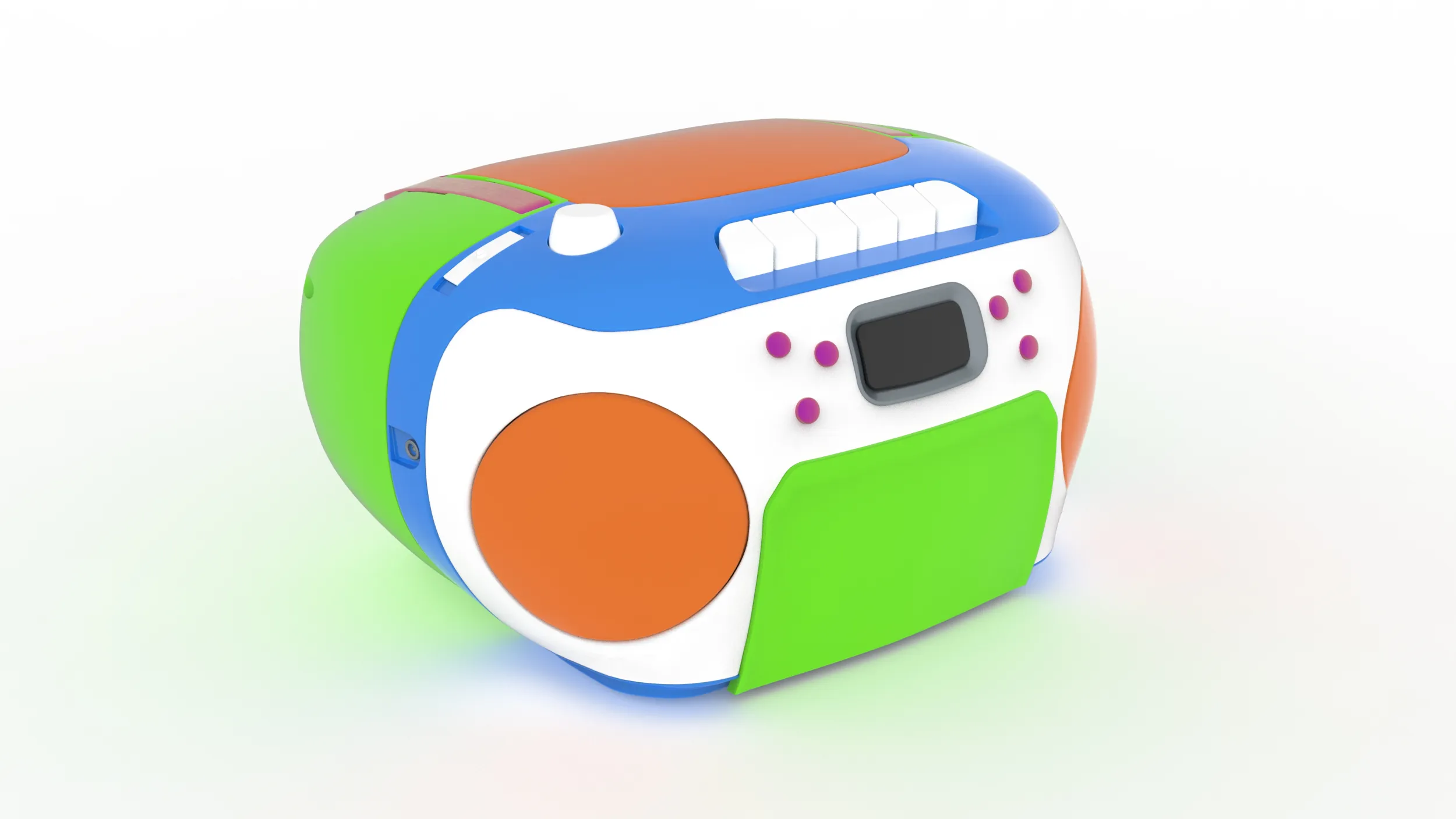 Childrens Radio 3D Model .c4d .max .obj .3ds .fbx .stl .blend 