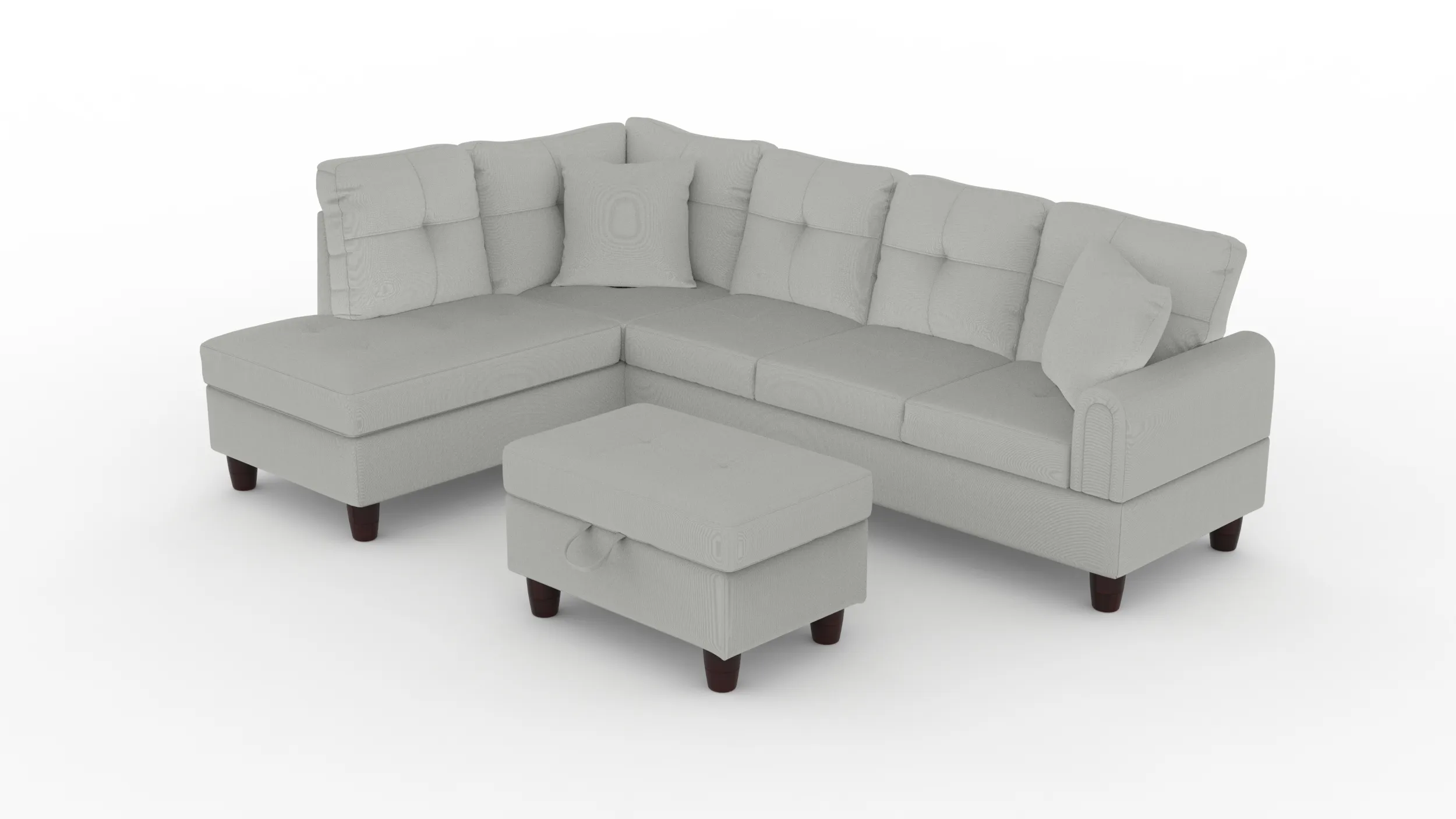 Ensemble de canap&eacute;s sectionnels Modèle 3D .c4d .max .obj .3ds .fbx .stl .blend 