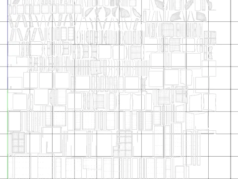 Ensemble de canap&eacute;s sectionnels Modèle 3D