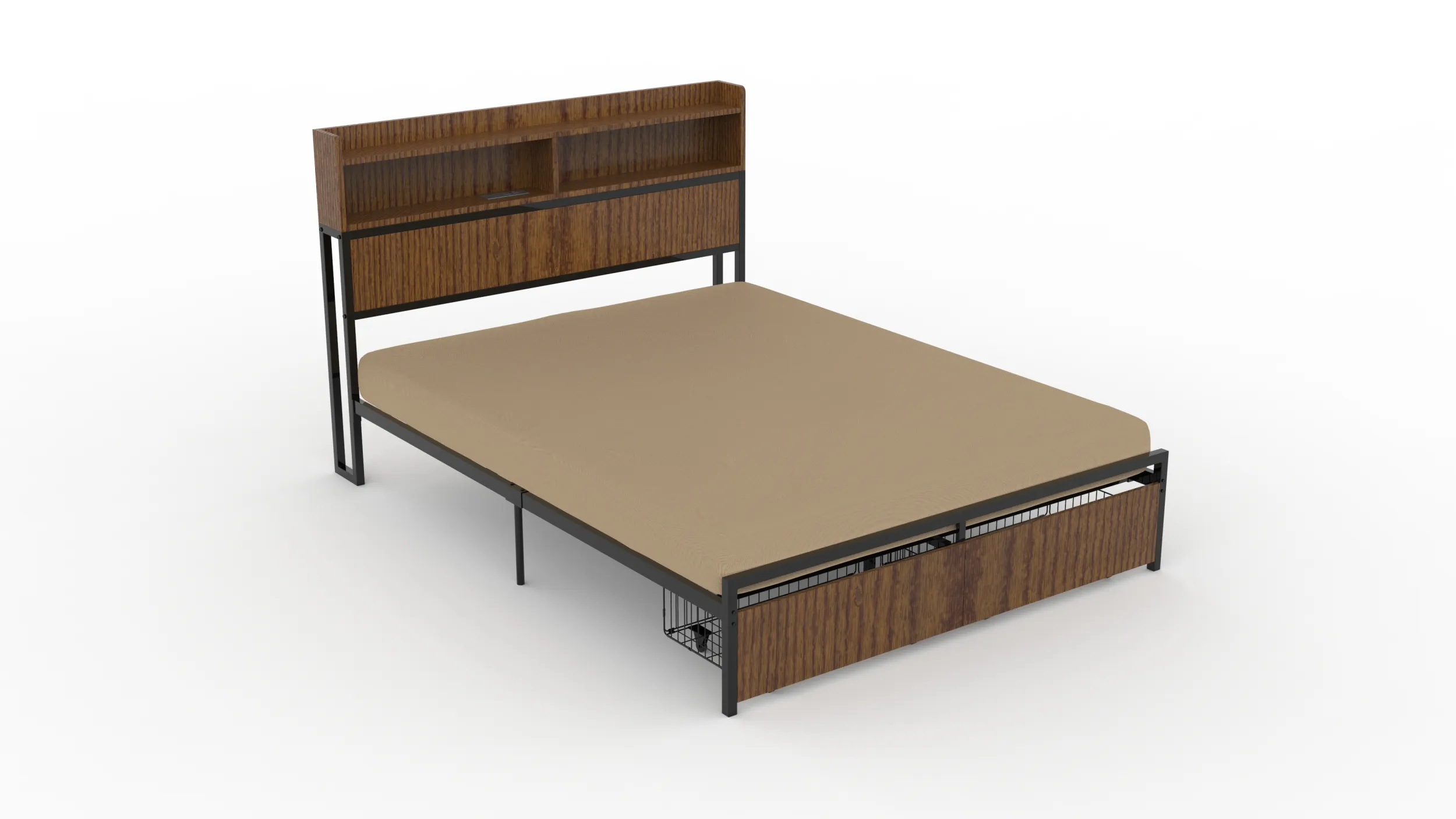 Bed 3D Model .c4d .max .obj .3ds .fbx .stl .blend 