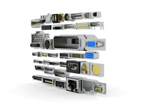 USB PORT library 3D Model