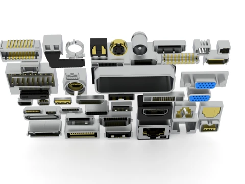 USB PORT library 3D Model