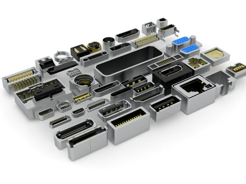 USB PORT library 3D Model