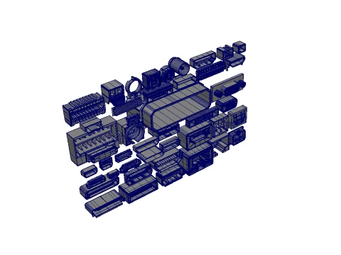 USB PORT library 3D Model