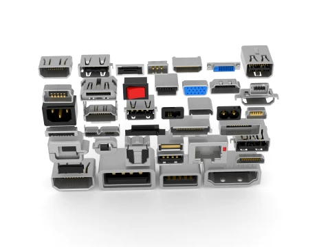 USB PORT library 3D Model