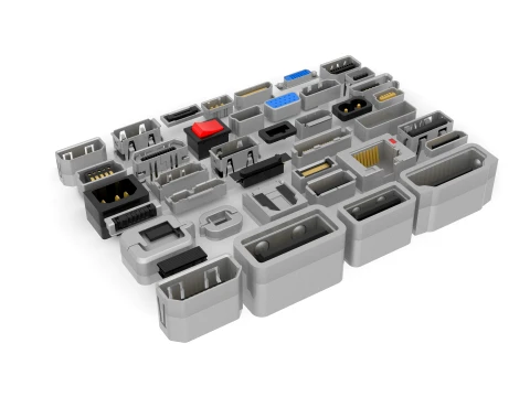 USB PORT library 3D Model