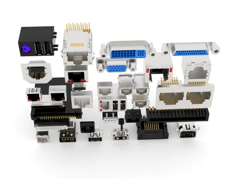 USB PORT library 3D Model
