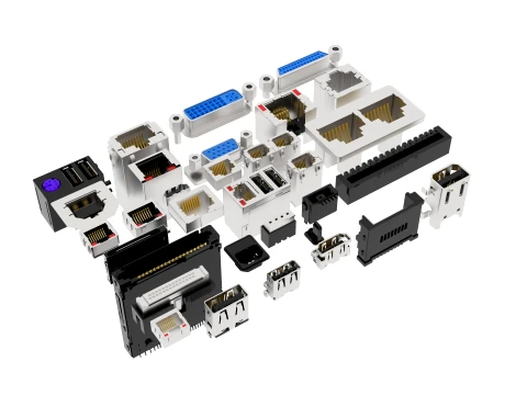 USB PORT library 3D Model