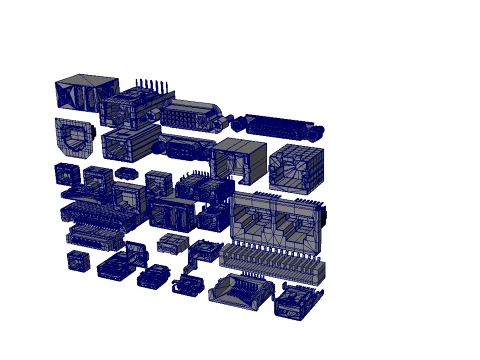 USB PORT library 3D Model