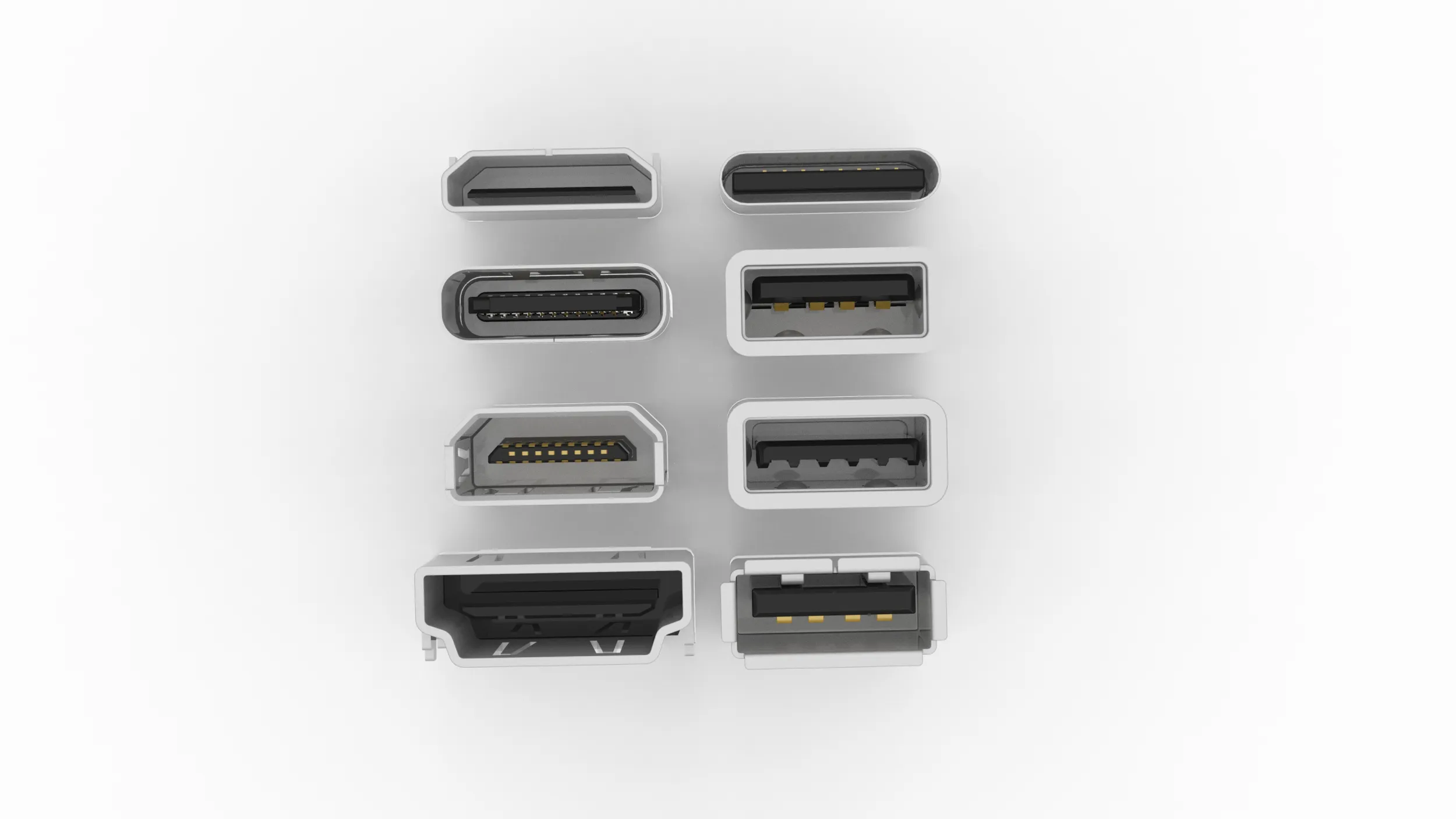 USB Port 3D Model .c4d .max .obj .3ds .fbx .stl .blend