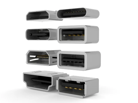 USB Port 3D Model
