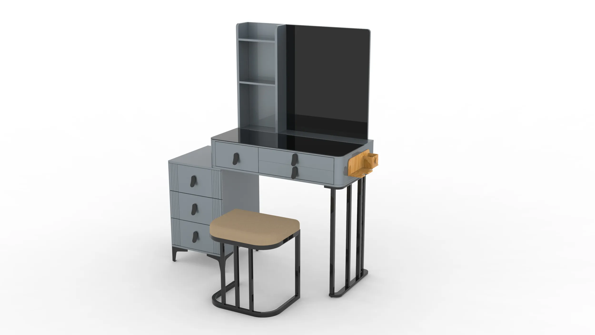 Makeup Vanity 3D Model .c4d .max .obj .3ds .fbx .stl .blend