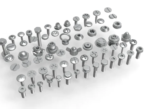 Screw Library 3D Model