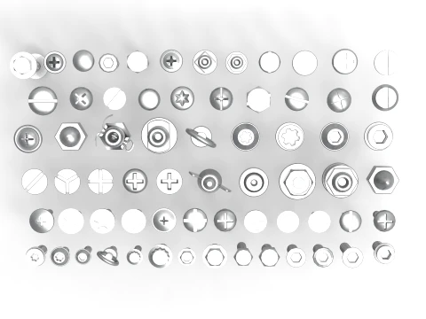 Screw Library 3D Model