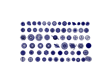 Screw Library 3D Model