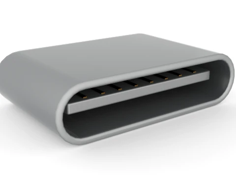 USB Type-C Port 3D 3D Model