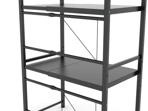 Kitchen Storage Rack 3D Model