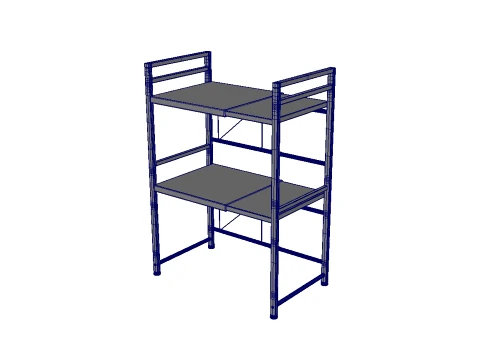 Kitchen Storage Rack 3D Model
